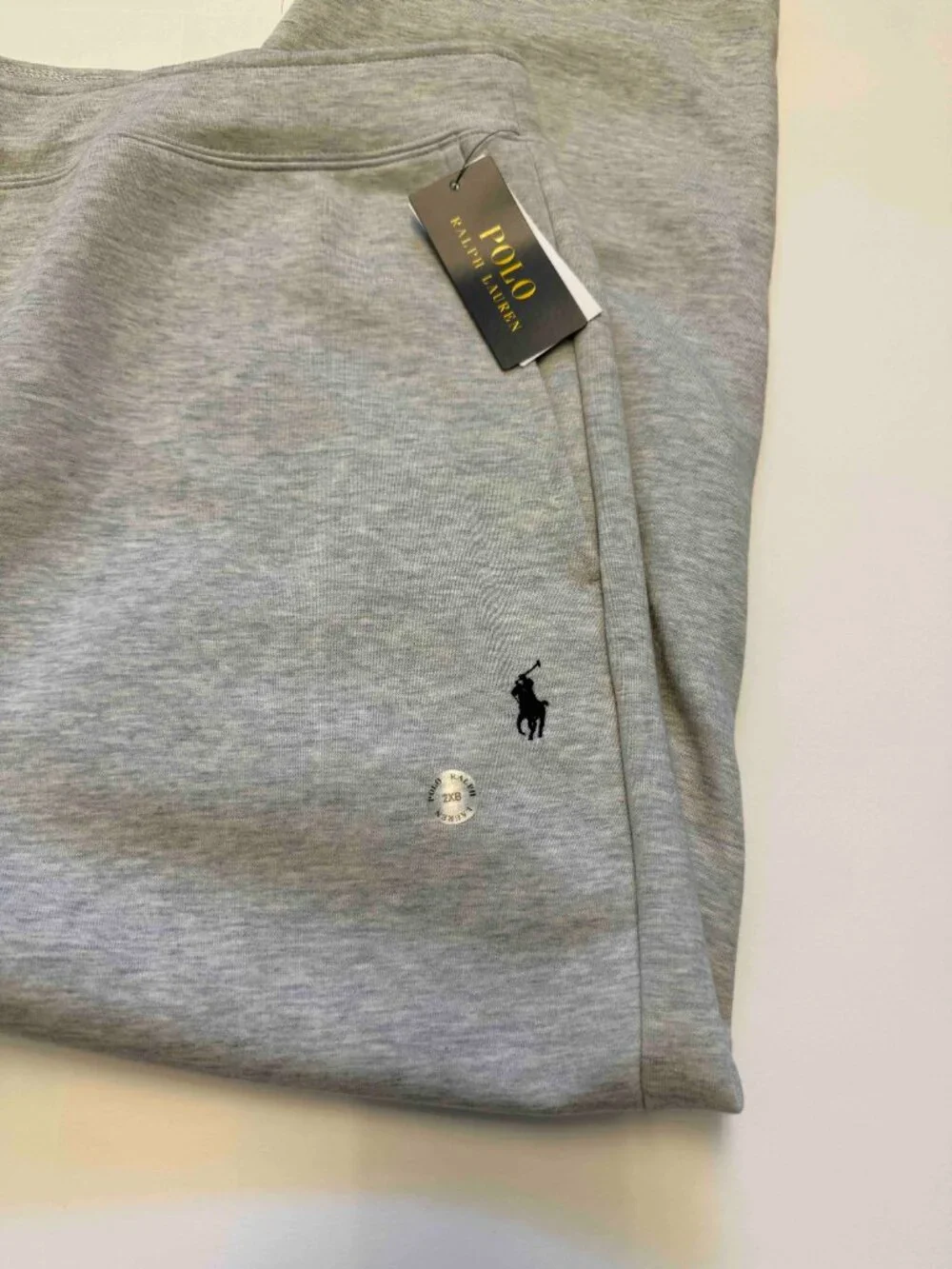 POLO RALPH LAUREN Knit Jogger Pants Men's Size XX-Large Big Heather Grey